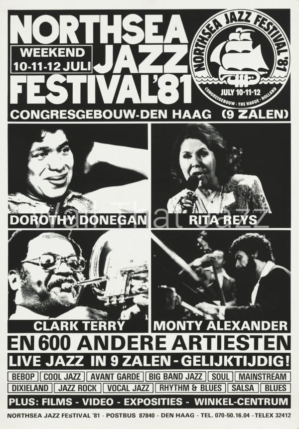 North Sea Jazz Artist Poster 1981 Mozaique Names