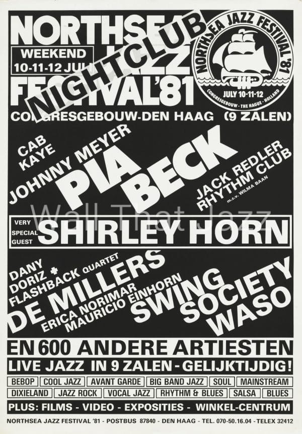 North Sea Jazz Artist Poster 1981NightClub