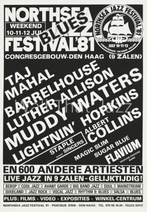 North Sea Jazz Artist Poster 1981 Programma Blues
