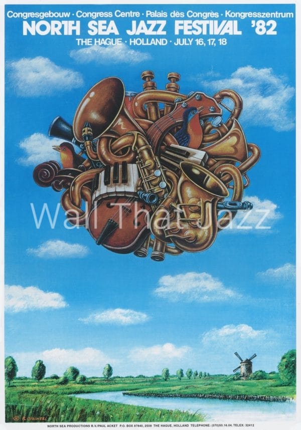 North Sea Jazz Art Poster 1982