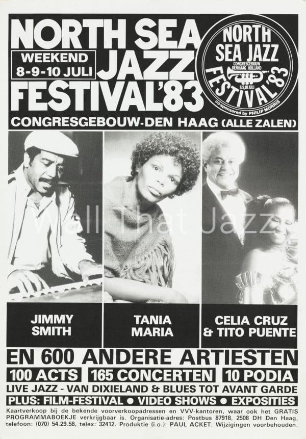 North Sea Jazz Artist Poster 1983 Mozaique Jimmy Smith