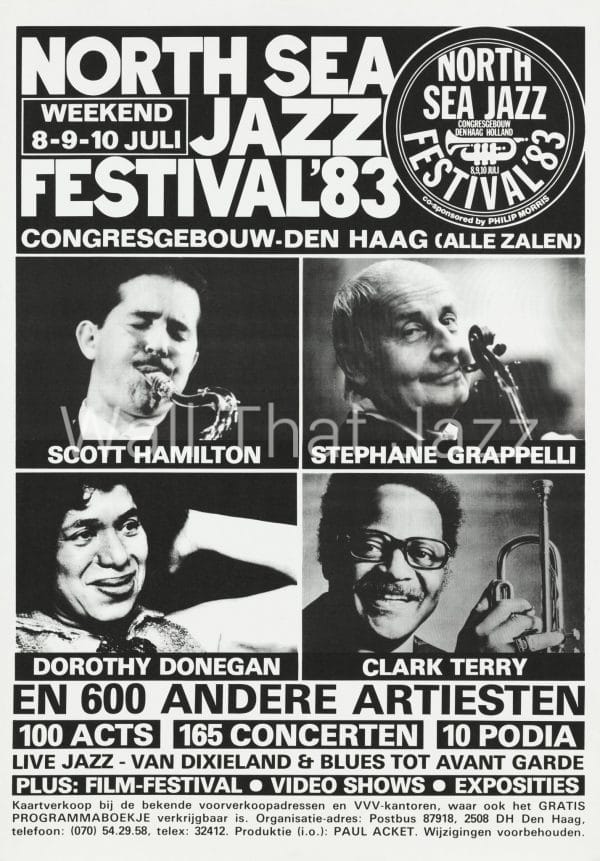 North Sea Jazz Artist Poster 1983 Mozaique Stephane Grappelli