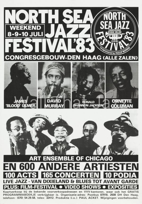 North Sea Jazz Artist Poster 1983 Mozaique James Blood