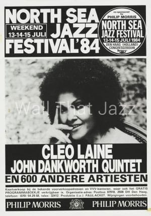north sea jazz artist Poster 1984 Cleo Lane