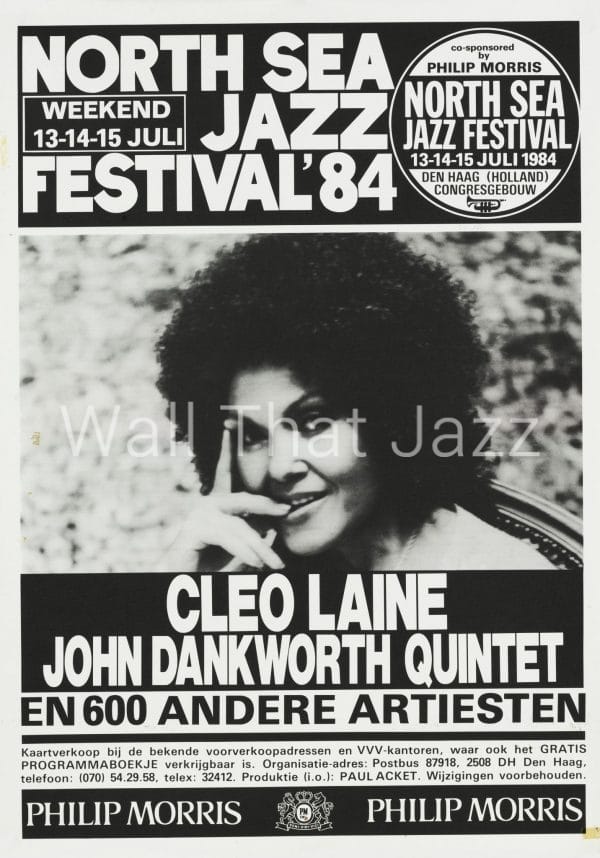 north sea jazz artist Poster 1984 Cleo Lane