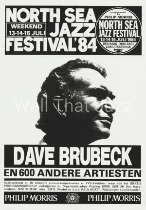 North Sea Jazz Artist Poster 1984 Dave Brubeck