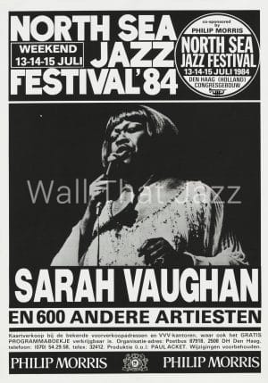 North Sea Jazz Artist Poster sarah vaughan 1984