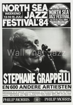 North Sea Jazz Artist Poster 1984 Stephane Grappelli