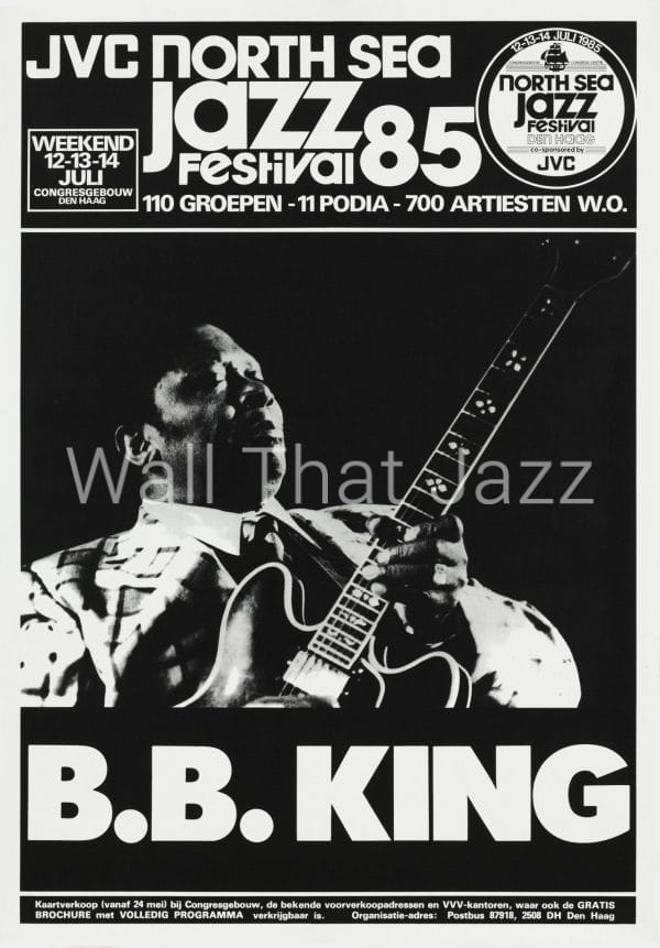 North Sea Jazz Artist Poster 1985 BB King