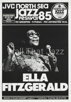 North Sea Jazz Artist Poster 1985 Ella Fitzgerald
