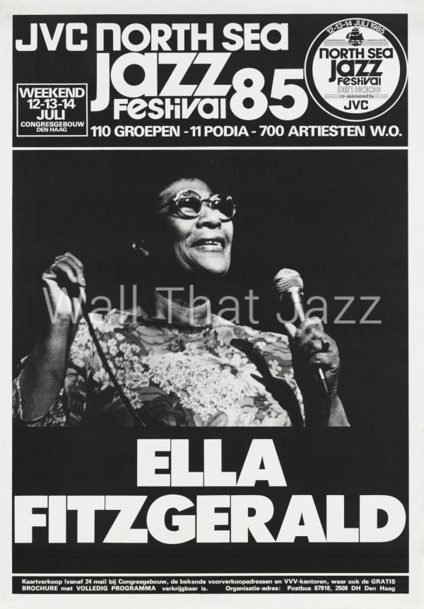 North Sea Jazz Artist Poster 1985 Ella Fitzgerald