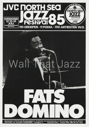 North Sea Jazz Artist Poster 1985 Fats Domino