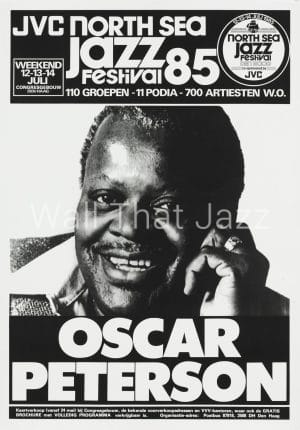 North Sea Jazz Artist poster 1985 Oscar Peterson