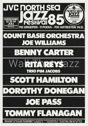 North Sea Jazz Artist Poster 1985 Names Count Basie