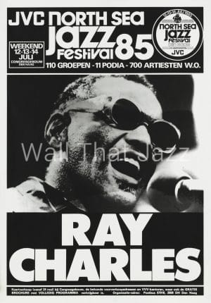 North Sea Jazz Artist Poster 1985 Ray Charles