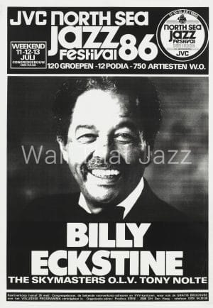 North sea Jazz Artist Poster 1986 Billy Eckstine