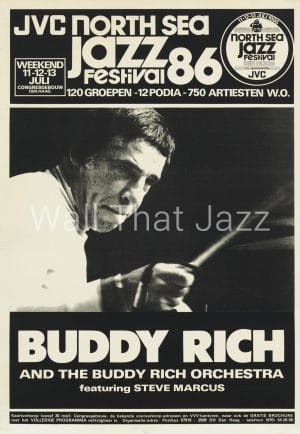 North Sea Jazz Artist Poster 1986 Buddy Rich