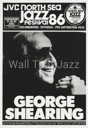 North sea Jazz Artist Poster 1986 George Shearing