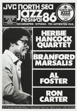 Jazz Festival Artist Poster 1986 Herbie Hancock Quartet