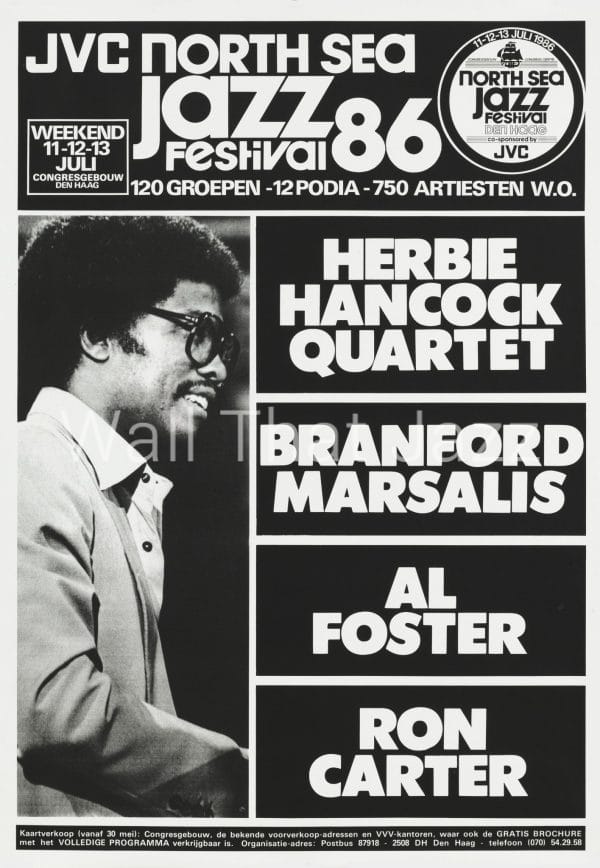 Jazz Festival Artist Poster 1986 Herbie Hancock Quartet