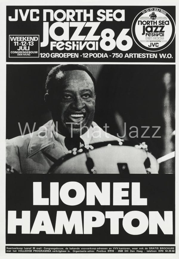 North Sea Jazz Artist Poster 1986 Lionel Hampton