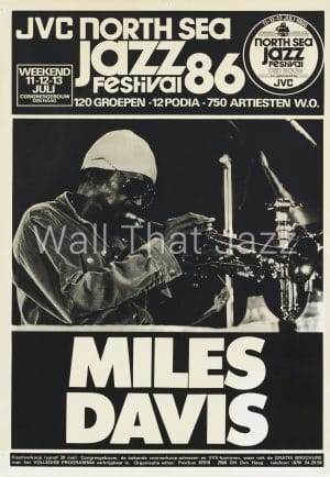 North Sea Jazz Artist Poster 1986 Miles Davis