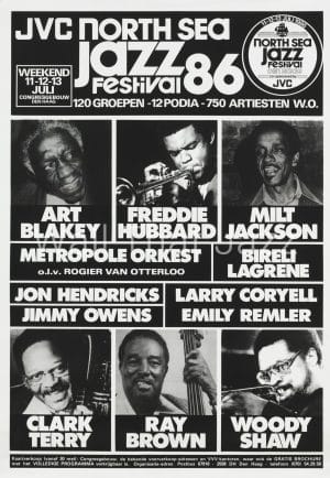 North Sea Jazz Artist Poster 1986 Mozaique Art Blakey