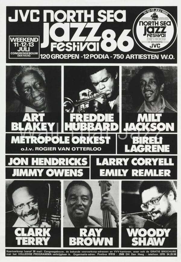 North Sea Jazz Artist Poster 1986 Mozaique Art Blakey