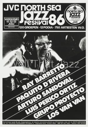 North Sea Jazz Artist Poster 1986 Names Ray Barretto