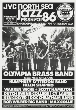 North Sea Jazz Festival Artist Poster 1986 Olympia Brass Band