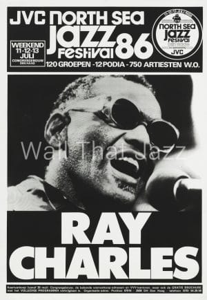 North Sea Jazz Artist Poster 1986 Ray Charles