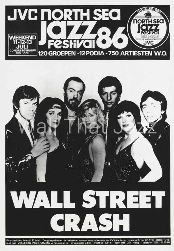 North Sea Jazz Artist Poster 1986 Wall Street Crash