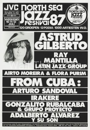 North Sea Jazz Artist Poster 1987 Astrud Gilberto