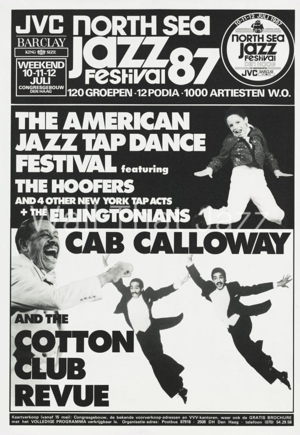 North Sea Jazz Artist Poster 1987 Cab Calloway