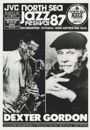 North Sea Jazz Artist Poster 1987 Dexter Gordon