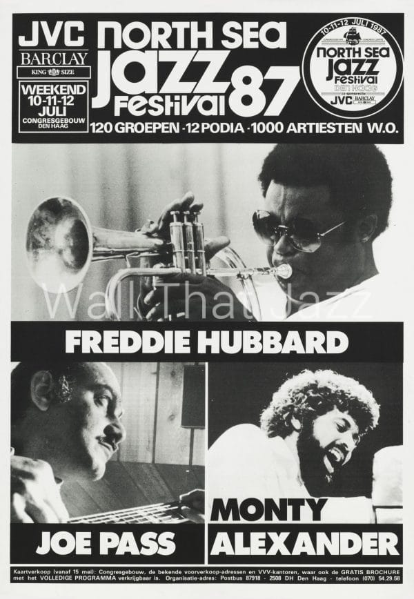 North Sea Jazz Artist Poster 1987 Mozaique Freddy Hubbard
