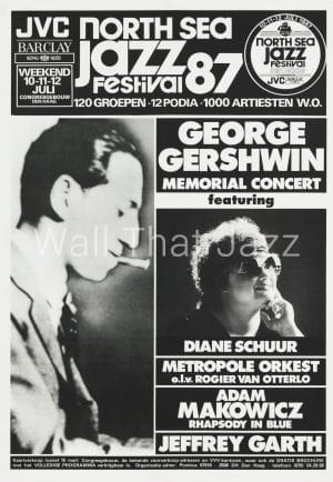 North Sea Jazz Artist Poster 1987 George Gershwin
