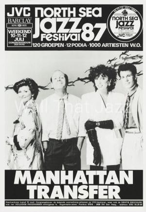 North Sea Jazz Artist Poster 1987 Manhattan Transfert