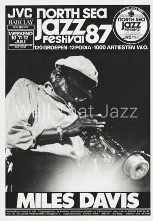 North Sea Jazz Artist Poster 1987 Miles Davis