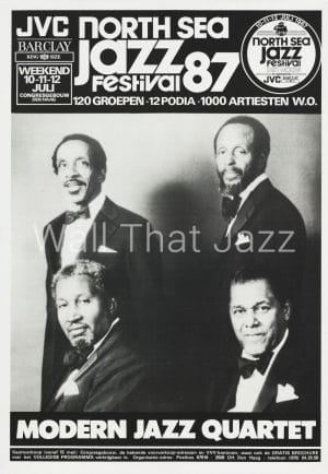 North Sea Jazz Artist Poster 1987 Modern Jazz quartet