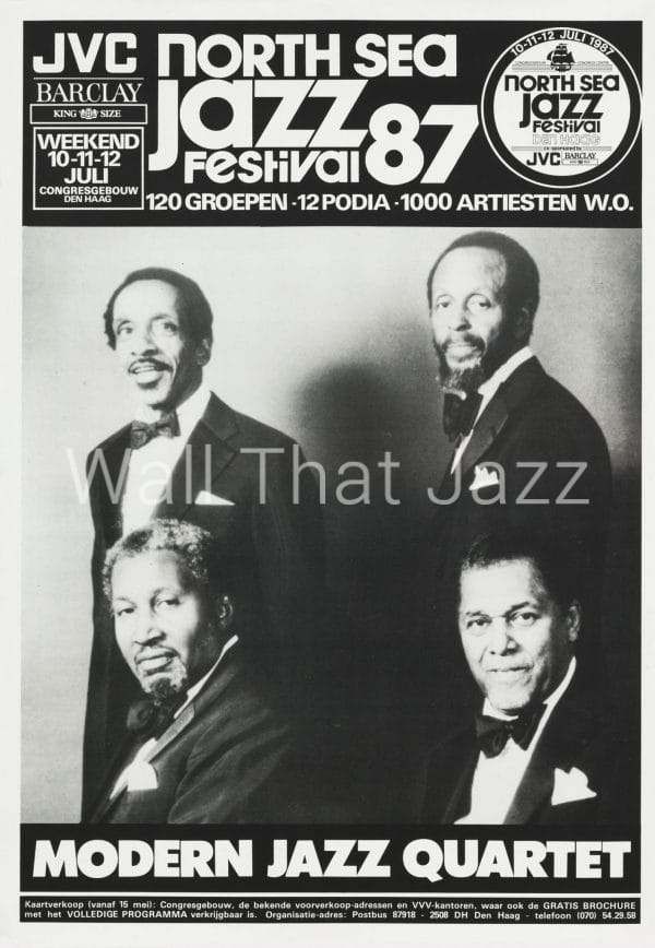 North Sea Jazz Artist Poster 1987 Modern Jazz quartet