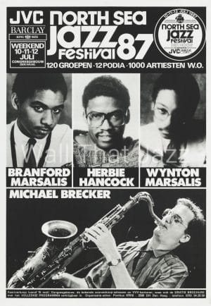 North Sea Jazz Artist Poster 1987 Mozaique Marsalis Hancock