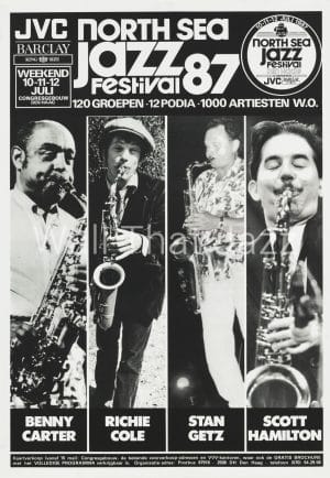 North Sea Jazz Artist Poster 1987 Mozaique Benny Carter