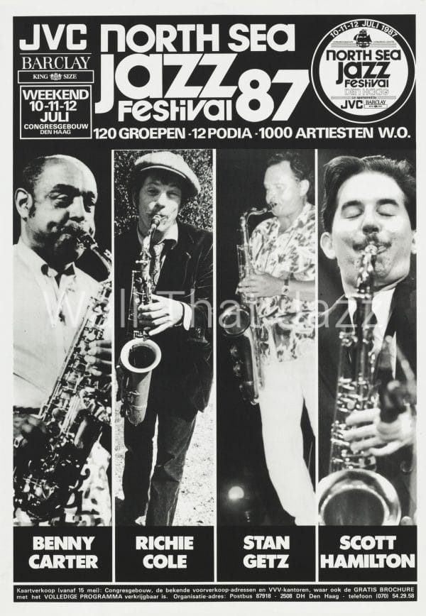 North Sea Jazz Artist Poster 1987 Mozaique Benny Carter