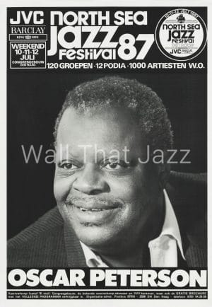North Sea Jazz Artist Poster 1987 Oscar Peterson