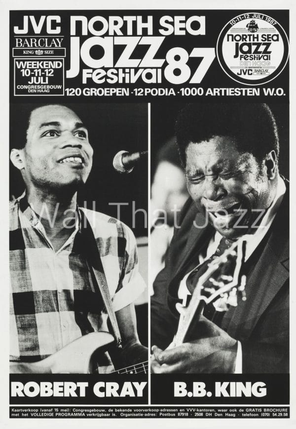 North Sea Jazz Artist Poster 1987 Robert Clay BBKing
