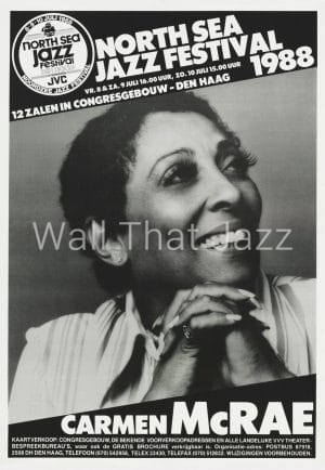 North Sea Jazz Artist Poster 1988 Carmen McRay
