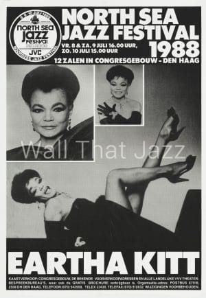 North Sea Jazz Artist Poster 1988 Eartha Kitt