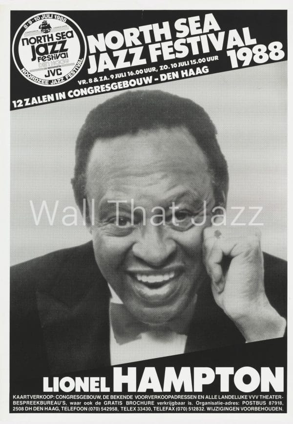 North Sea Jazz Artist Poster 1988 Lionel Hampton