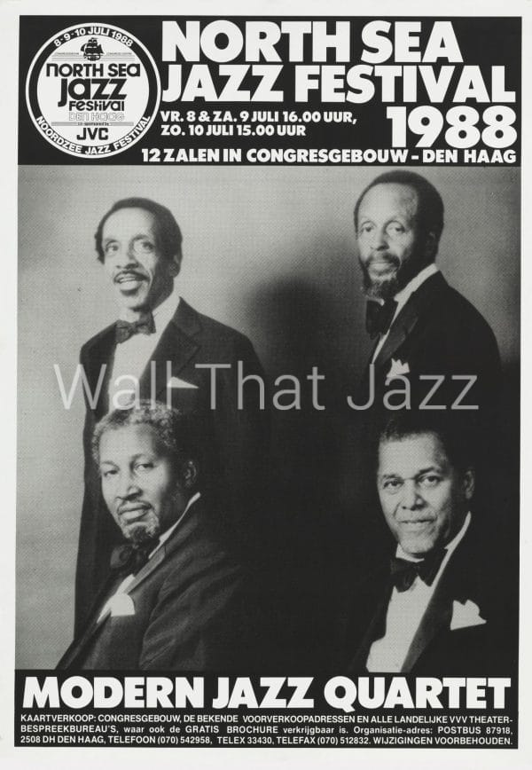 North Sea Jazz Artist Poster 1988 Modern Jazz Quartet